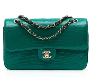 Emerald Medium Double Flap Bag