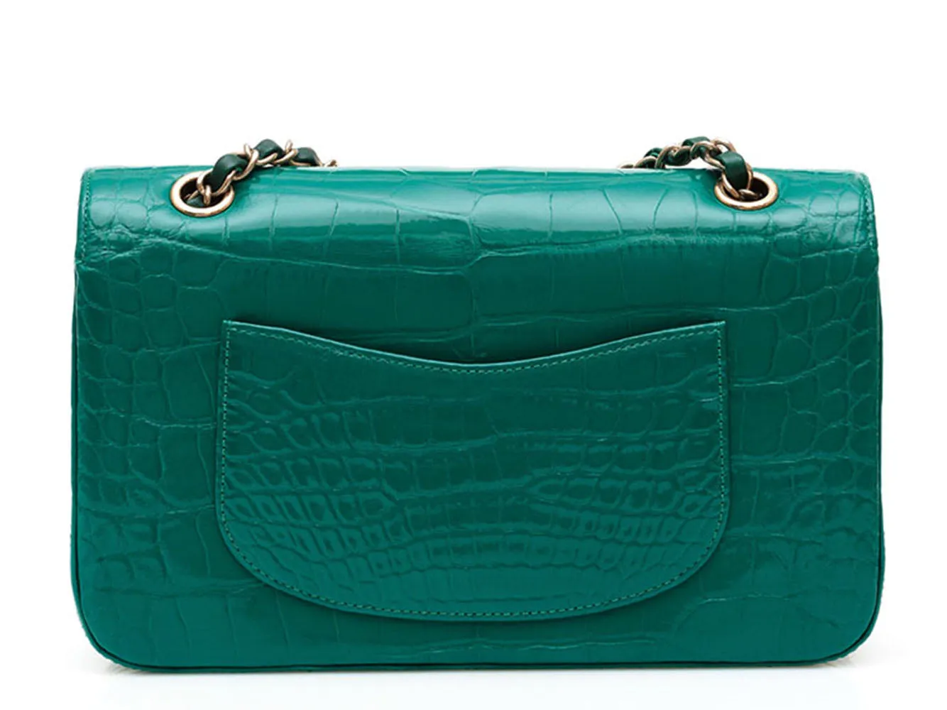 Emerald Medium Double Flap Bag