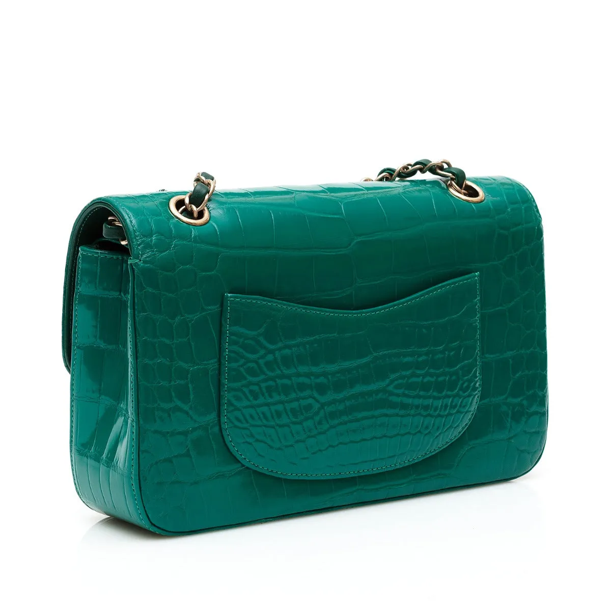 Emerald Medium Double Flap Bag