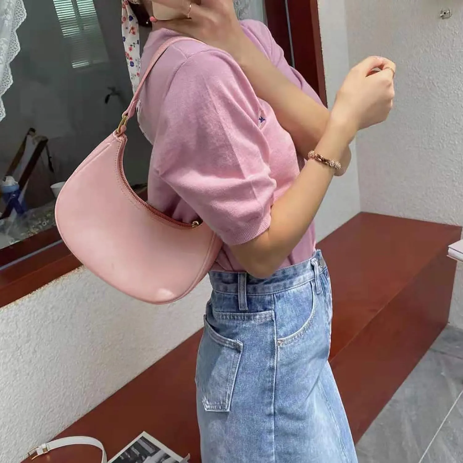 Essential Hobo Crossbody Crossbody Bag Women Tote Bag Aesthetic Messenger Cute Shoulder Y2k Hobo