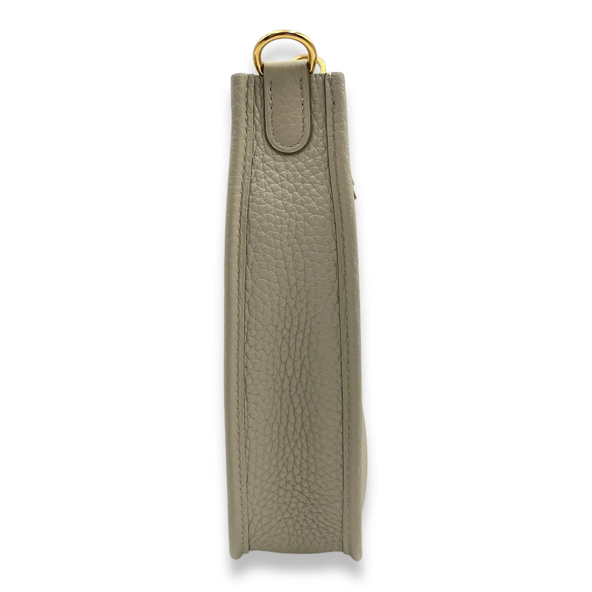 Evelyne Mini Beton in Clemence, Gold hardware