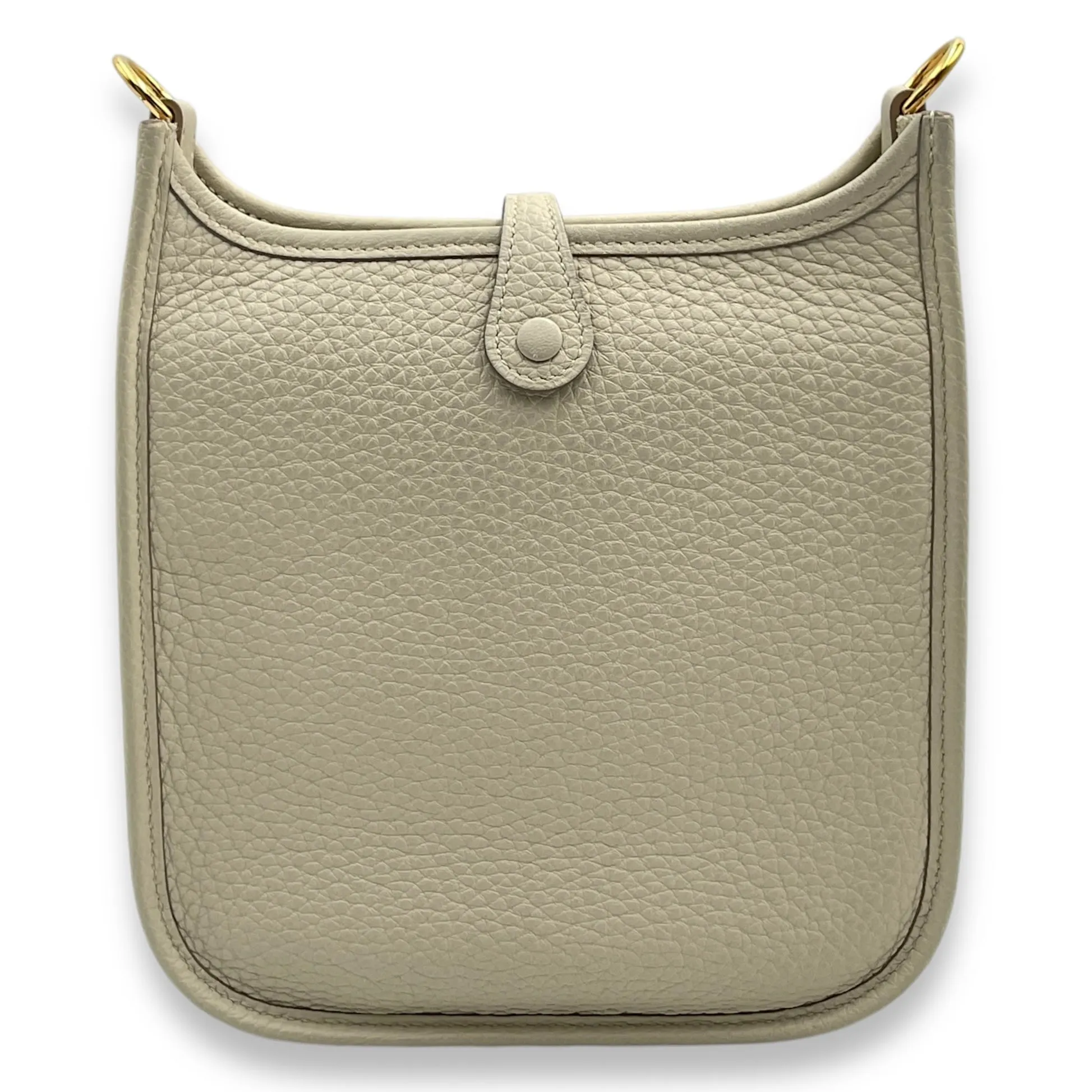 Evelyne Mini Beton in Clemence, Gold hardware