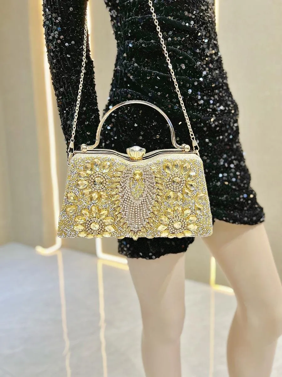 Evening Shinning Rhinestone Clutches MNBF112