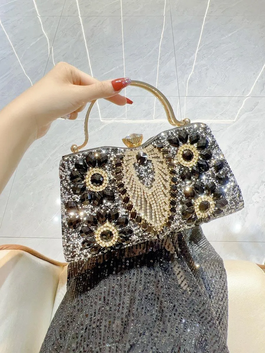 Evening Shinning Rhinestone Clutches MNBF112