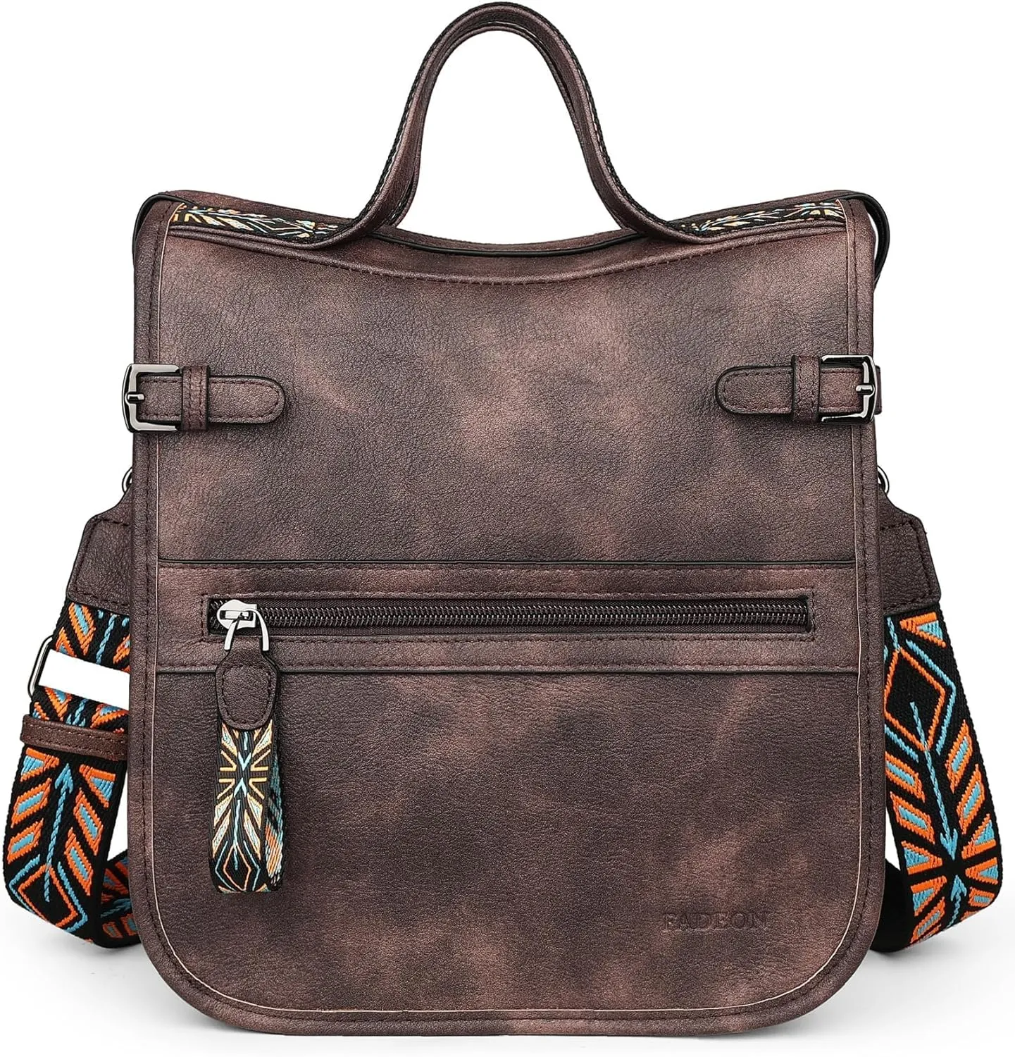 FADEON Crossbody Bags Purses for Women Designer Cross Body Shoulder Bag Purse PU Leather Top Handle Handbag Wide Strap