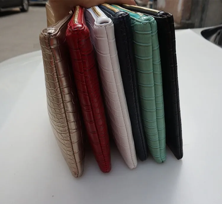Fashion crocodile women's clutch bag pu leather women envelope evening bag 2021 new female Clutches Handbag bolsa feminina purse