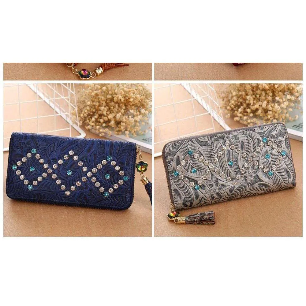 Faux Leather Designer Clutch