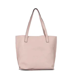 Favore Beige Leather Structured Shoulder Bag