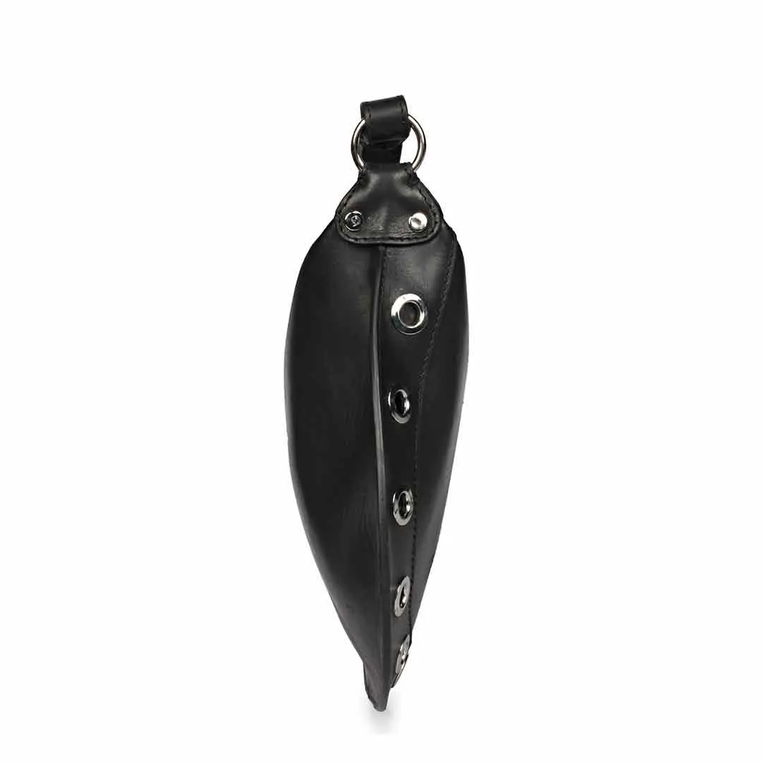 Favore Black Women Leather Structured Sling Bag