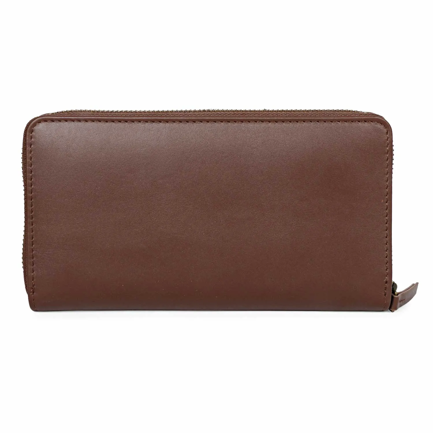 Favore Brown Leather Purse Clutches