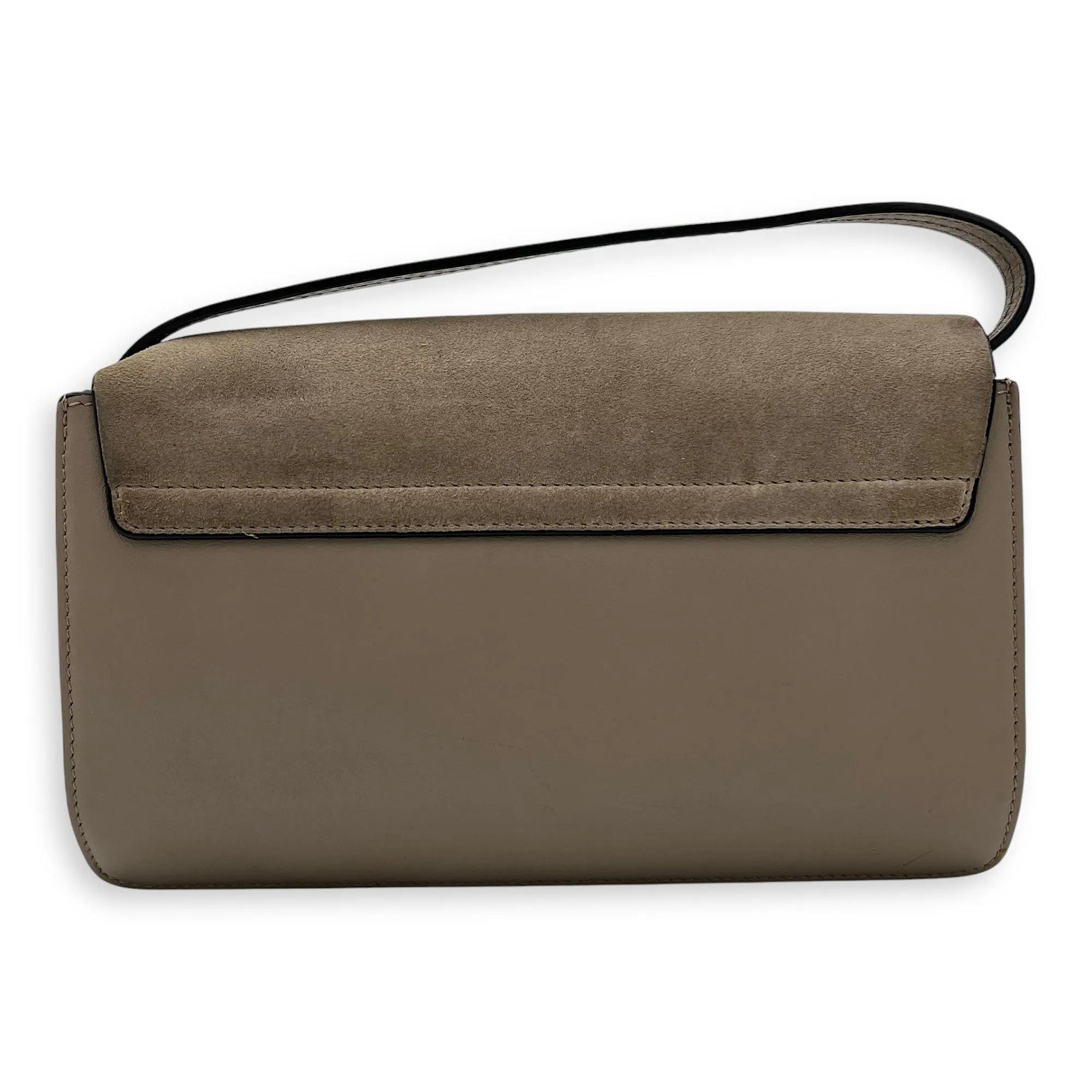 Faye Grey Crossbody Bag in Calfskin, Gold hardware