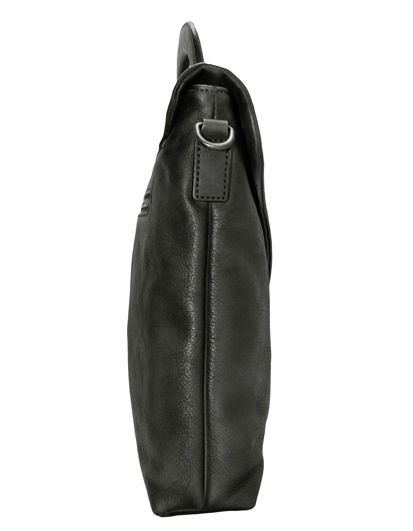 Fino 1718B-256 Full Grain Aniline Nappa Genuine Leather Messenger Bag