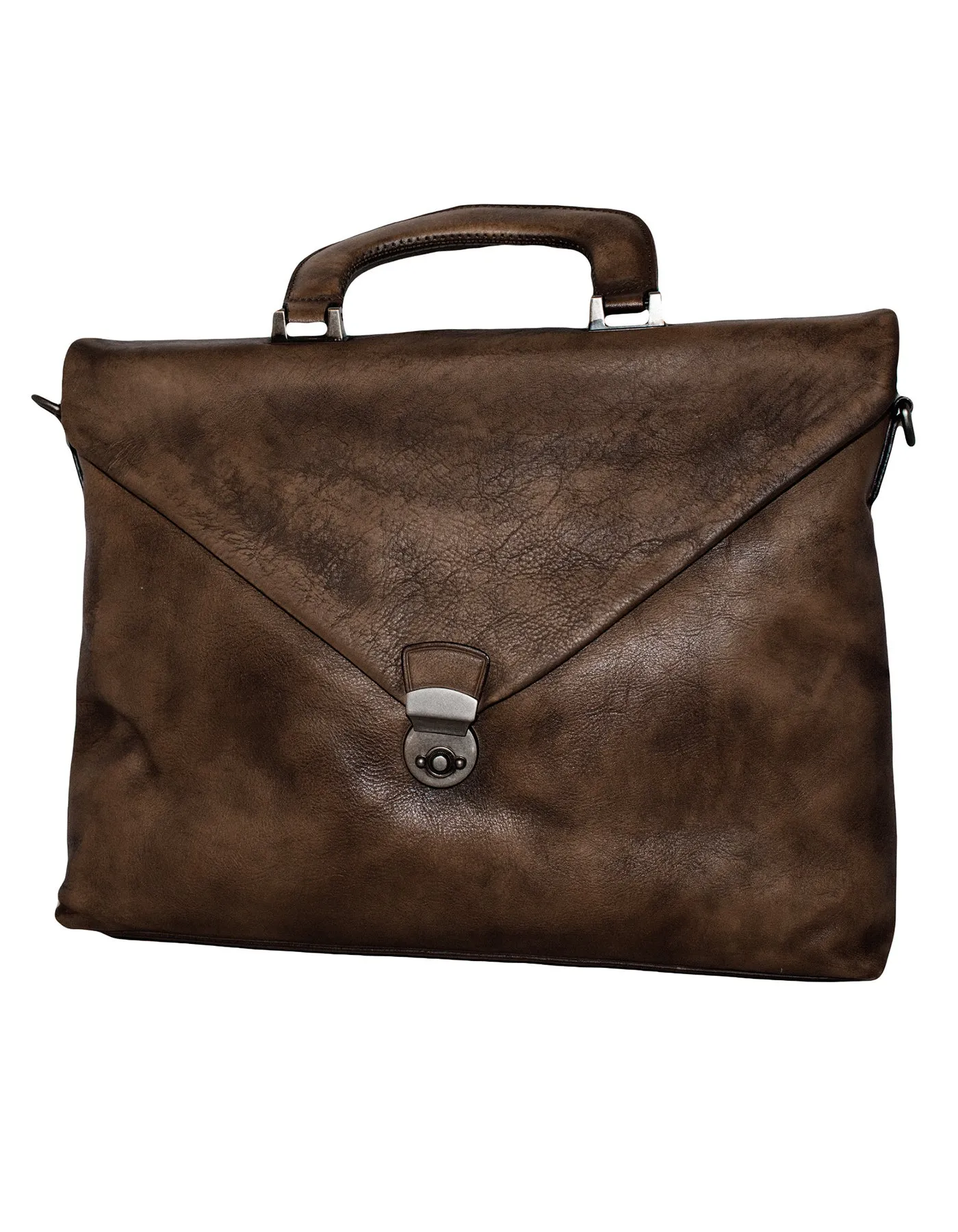 Fino 1718B-256 Full Grain Aniline Nappa Genuine Leather Messenger Bag