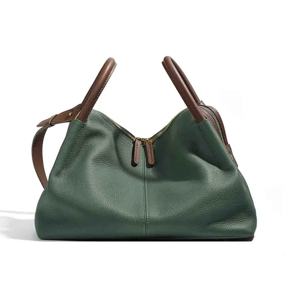 Frist Layer Cowhide Woman Bag All Match Style Satchel Shoulder Bags