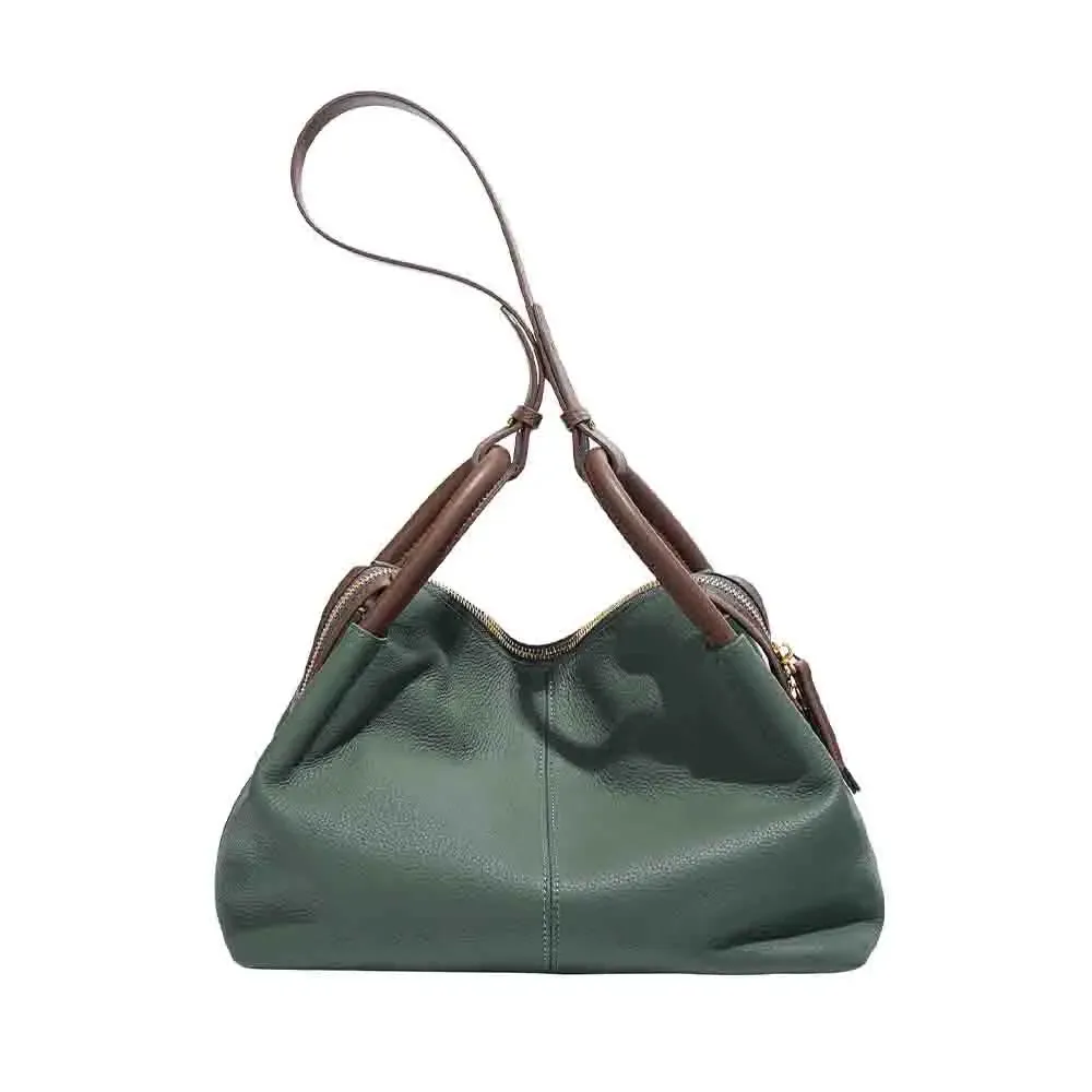 Frist Layer Cowhide Woman Bag All Match Style Satchel Shoulder Bags