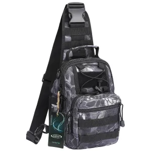 G4Free Outdoor Tactical Backpack,Military Sport Pack Shoulder Backpack Python Black