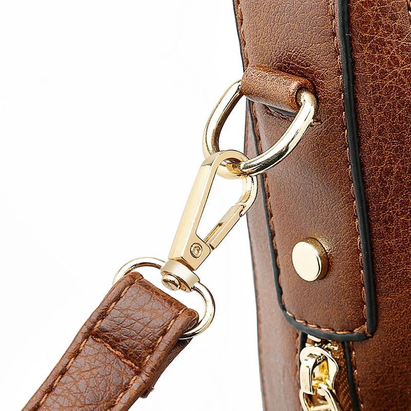 Gaiane PU leather bucket handbag