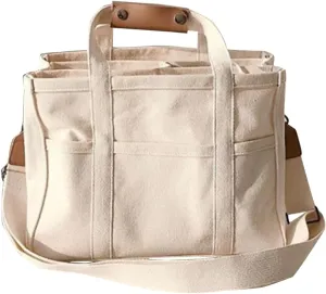 Genuine Leather Crossbody Bags for Women Top Handle Ladies Shoulder Bags Fashion Bag with Compartments(White)
