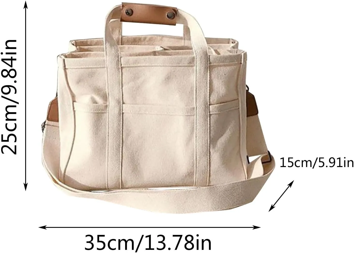Genuine Leather Crossbody Bags for Women Top Handle Ladies Shoulder Bags Fashion Bag with Compartments(White)