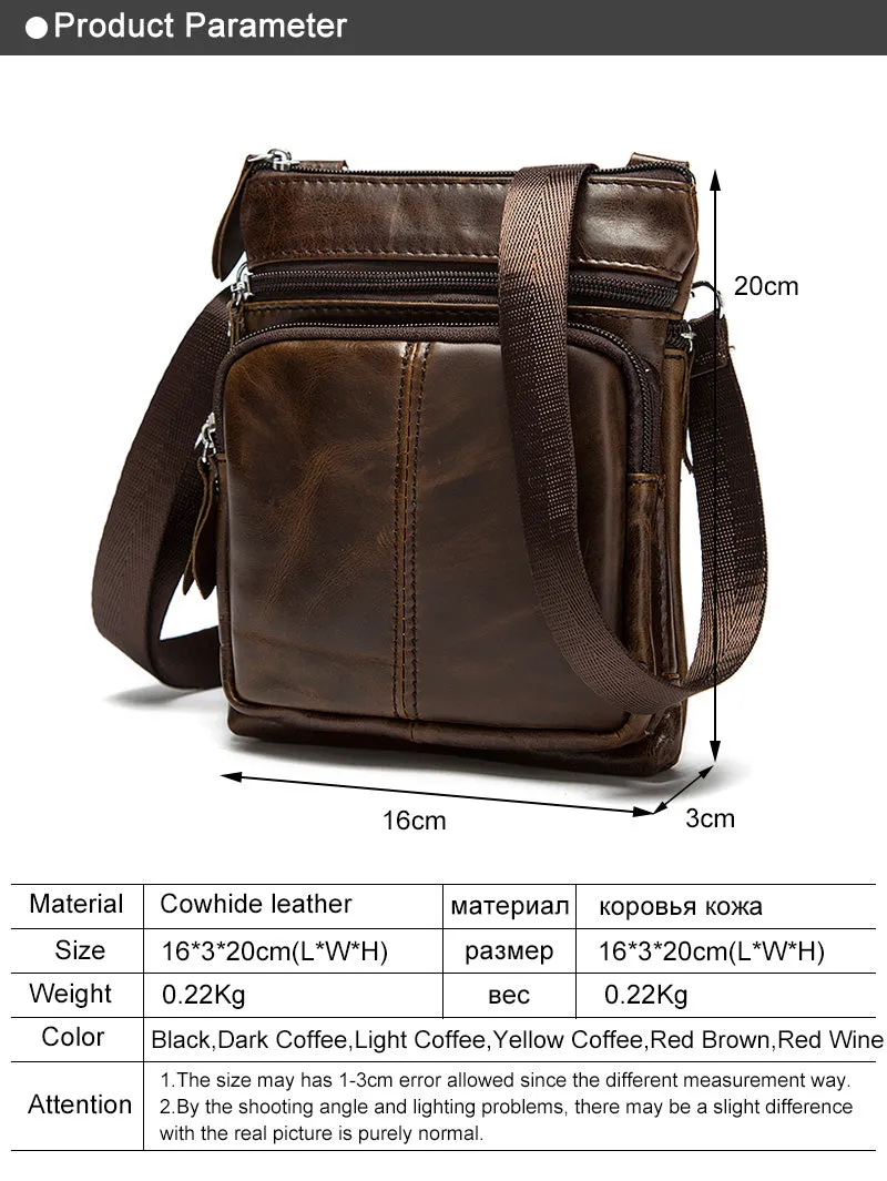 Genuine Leather  Crossbody Shoulder Messenger  Bags