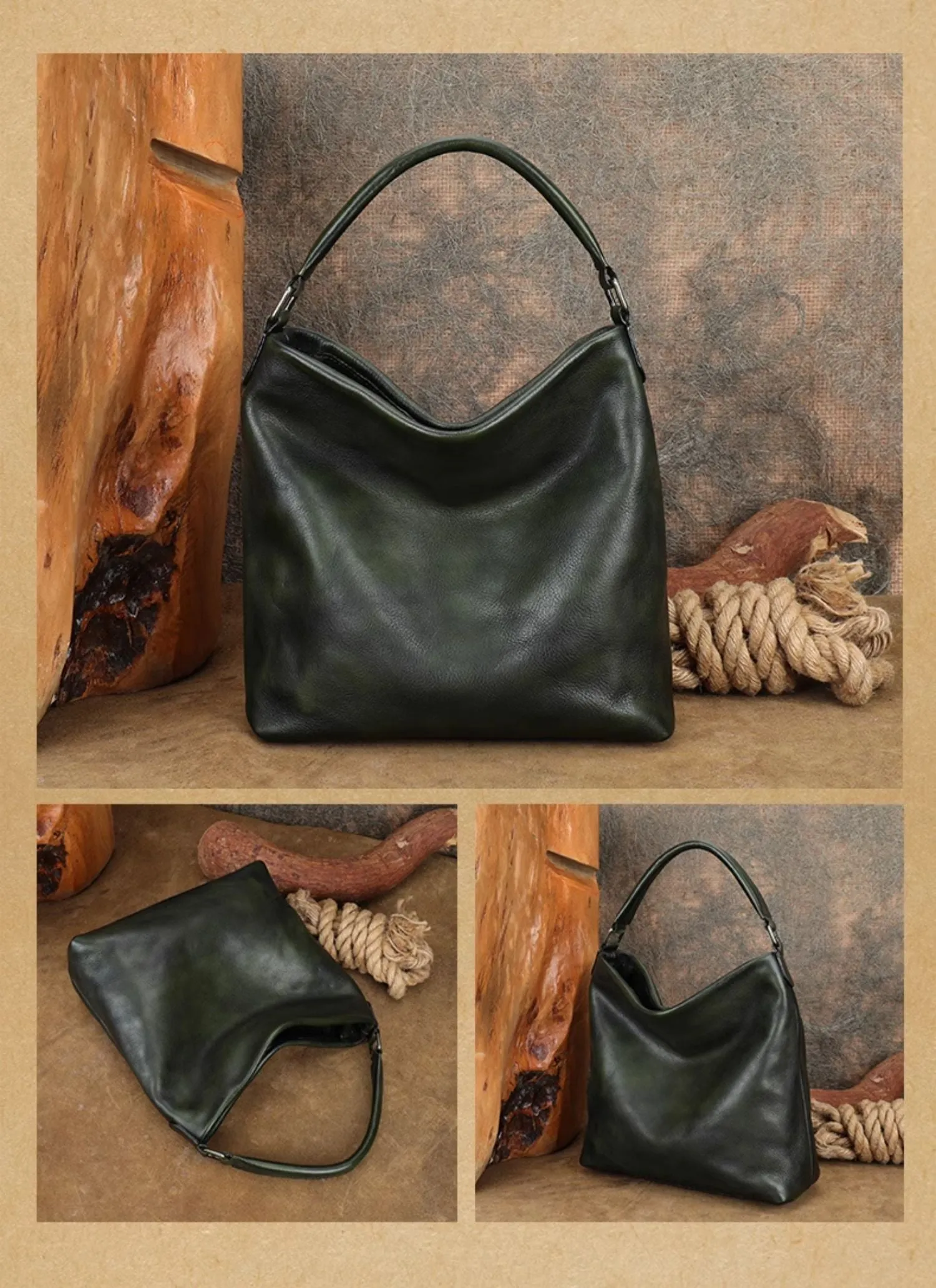 Genuine Leather Hobo Purses Bags For Women Best Leather Hobo Bags