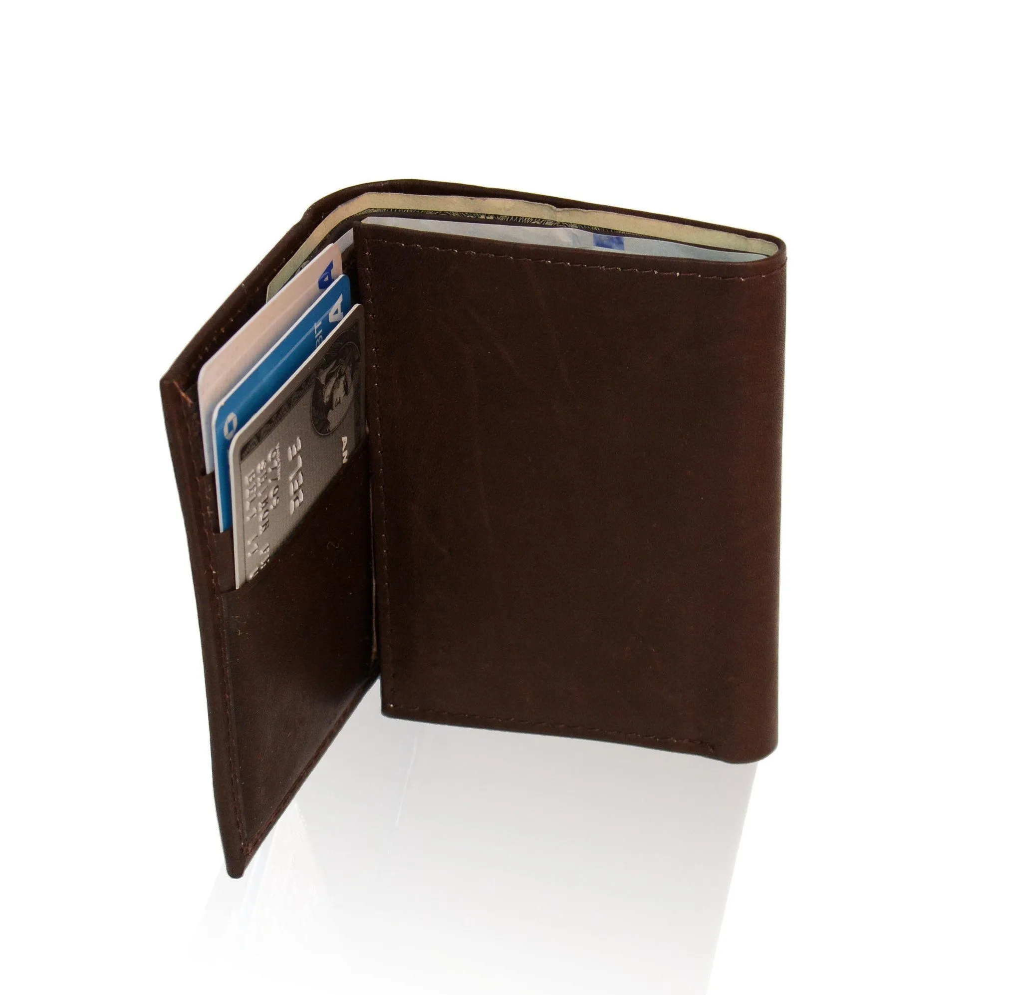 Genuine RFID-Blocking Best Genuine Leather Tri-fold Wallet For Men - Tan