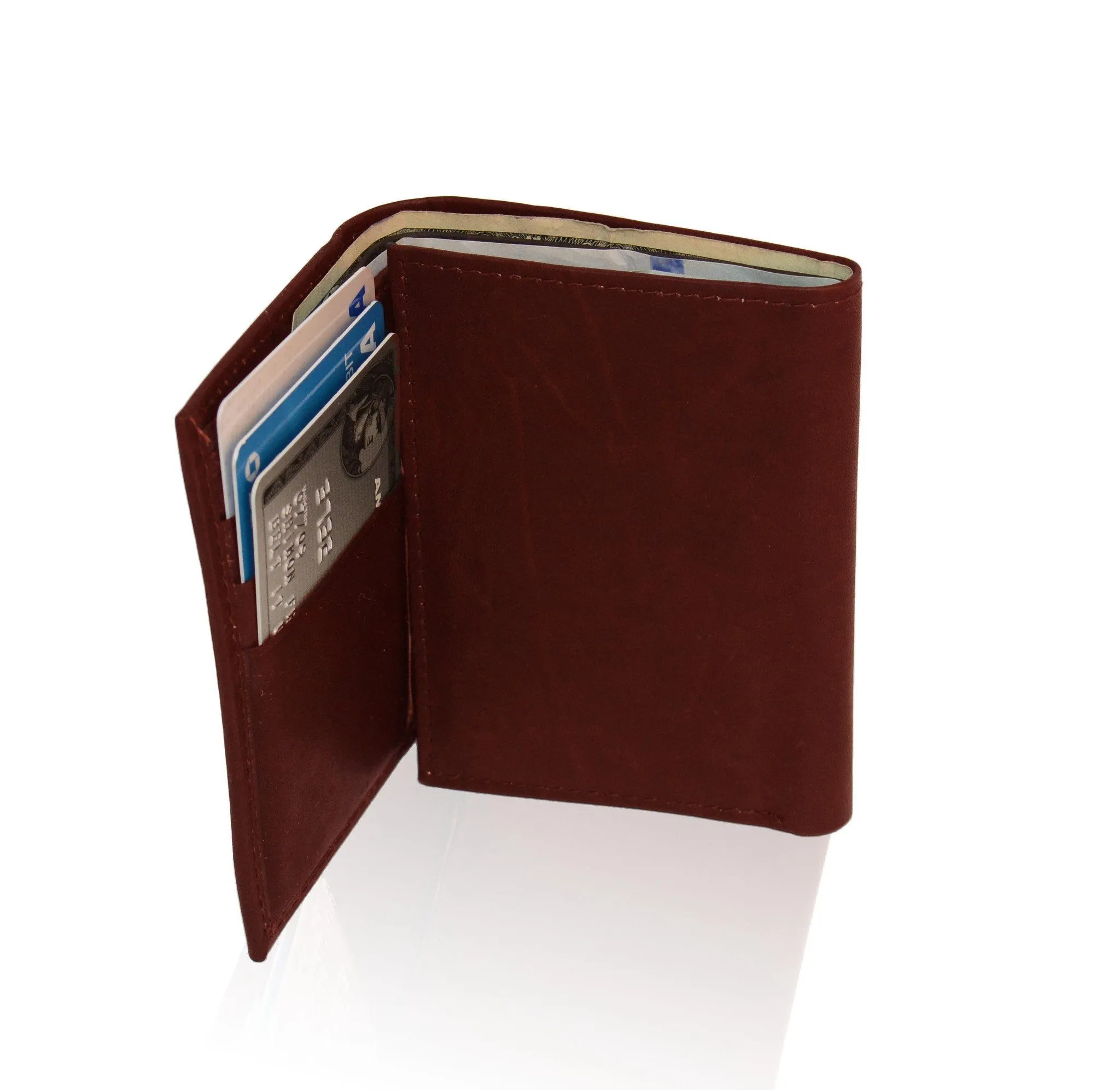 Genuine RFID-Blocking Best Genuine Leather Tri-fold Wallet For Men - Tan