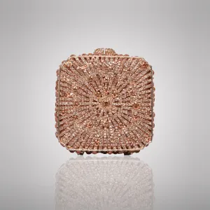 Glamorous Bronze Swarovski Crystal Clutch | C910