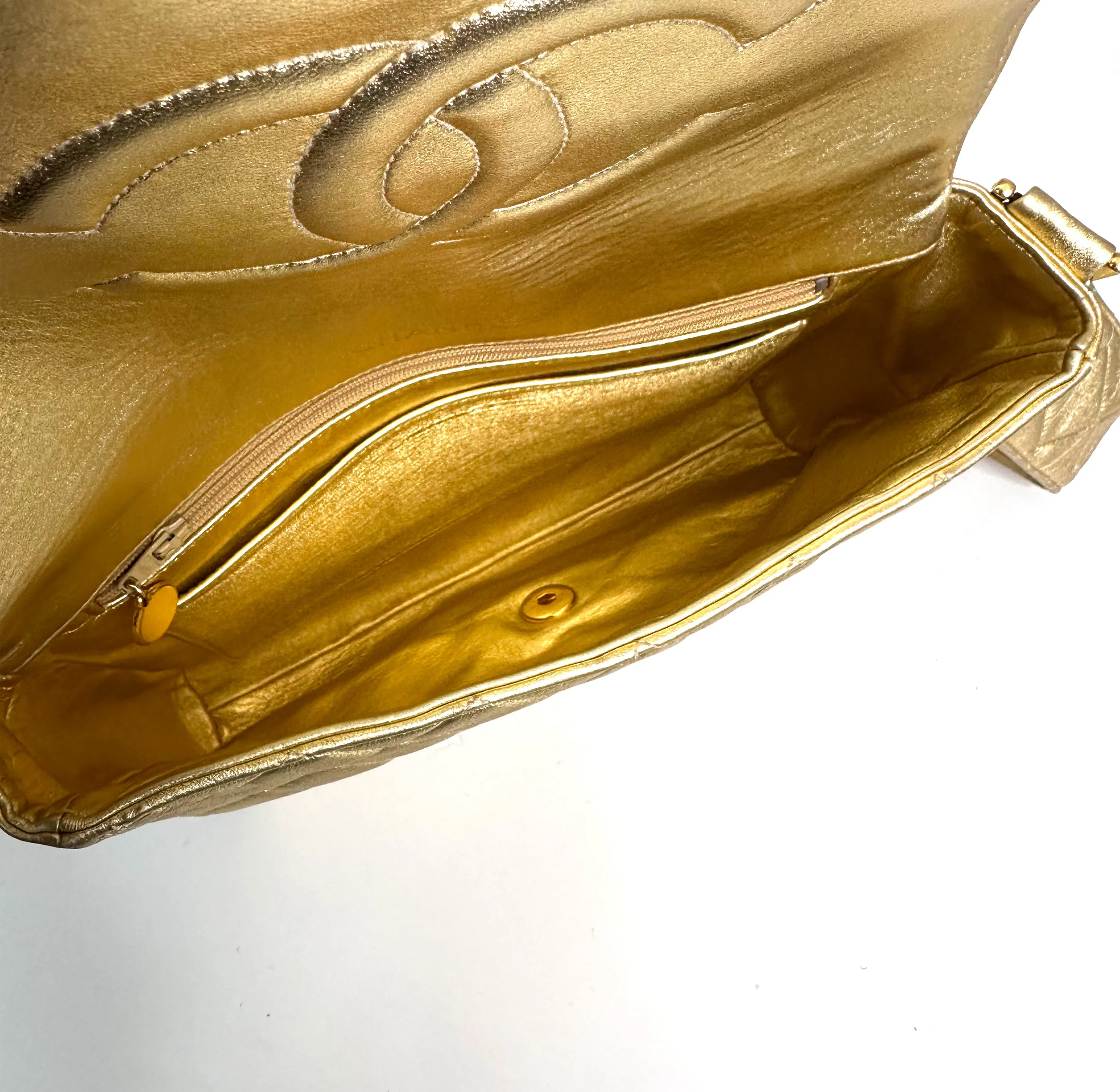 Gold Chanel Shoulder Bag