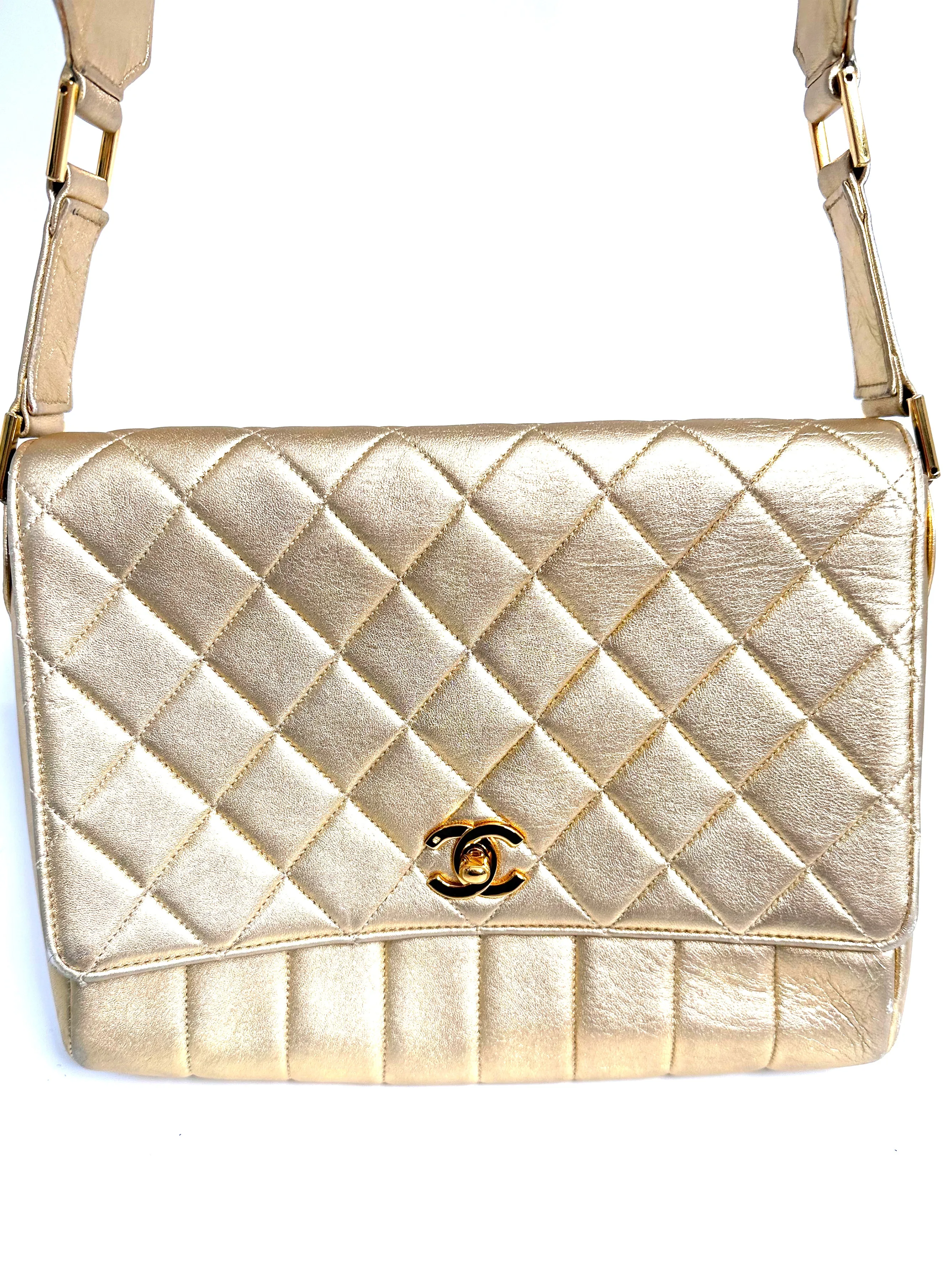 Gold Chanel Shoulder Bag