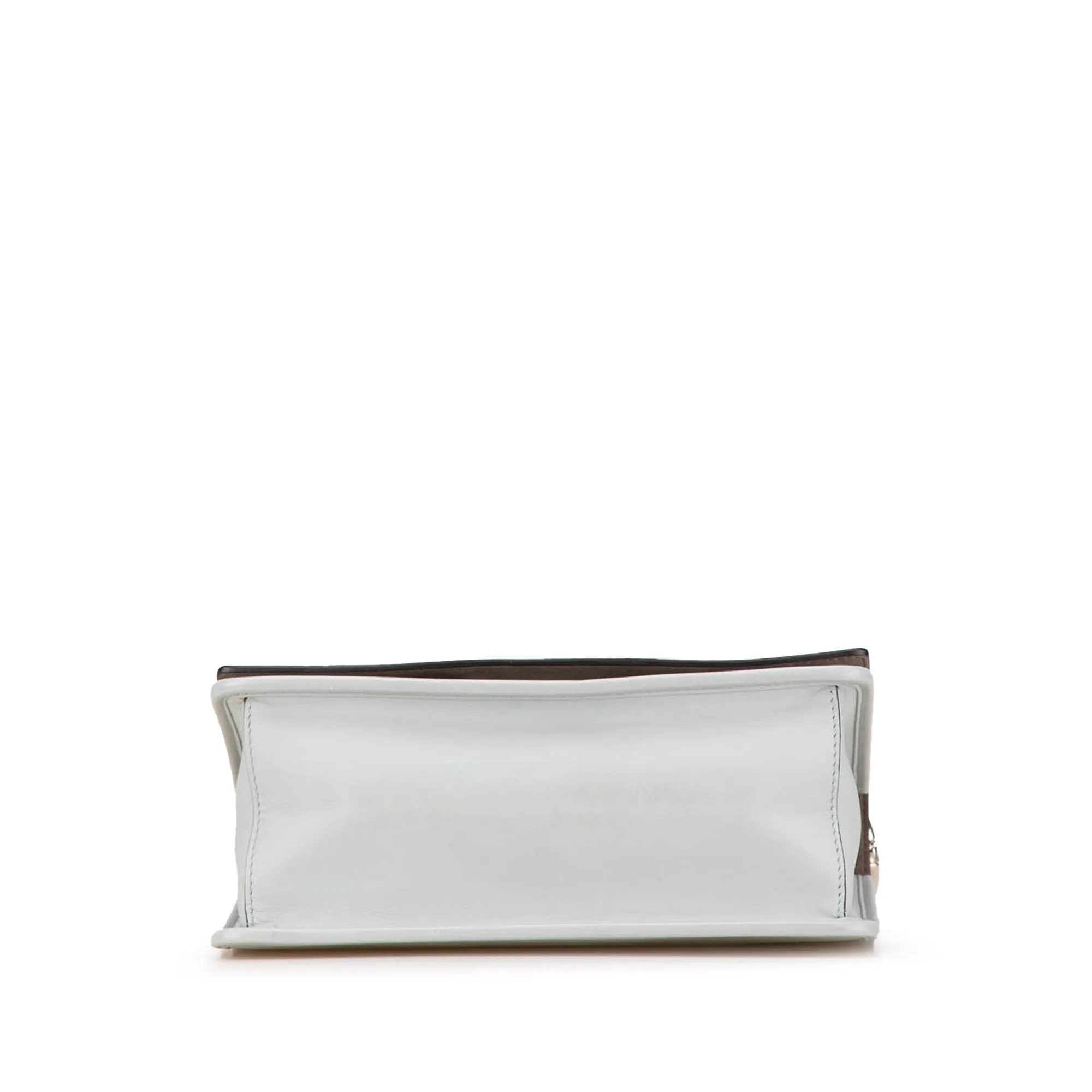 Gray Fendi Calfskin Kan I F Satchel