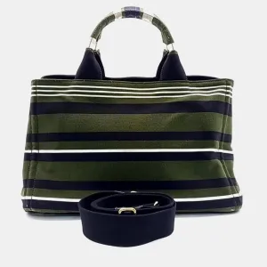 Green Canvas Canapa Tote Bag