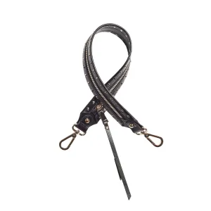 Gretchen Black Softy Studded Leather Strap