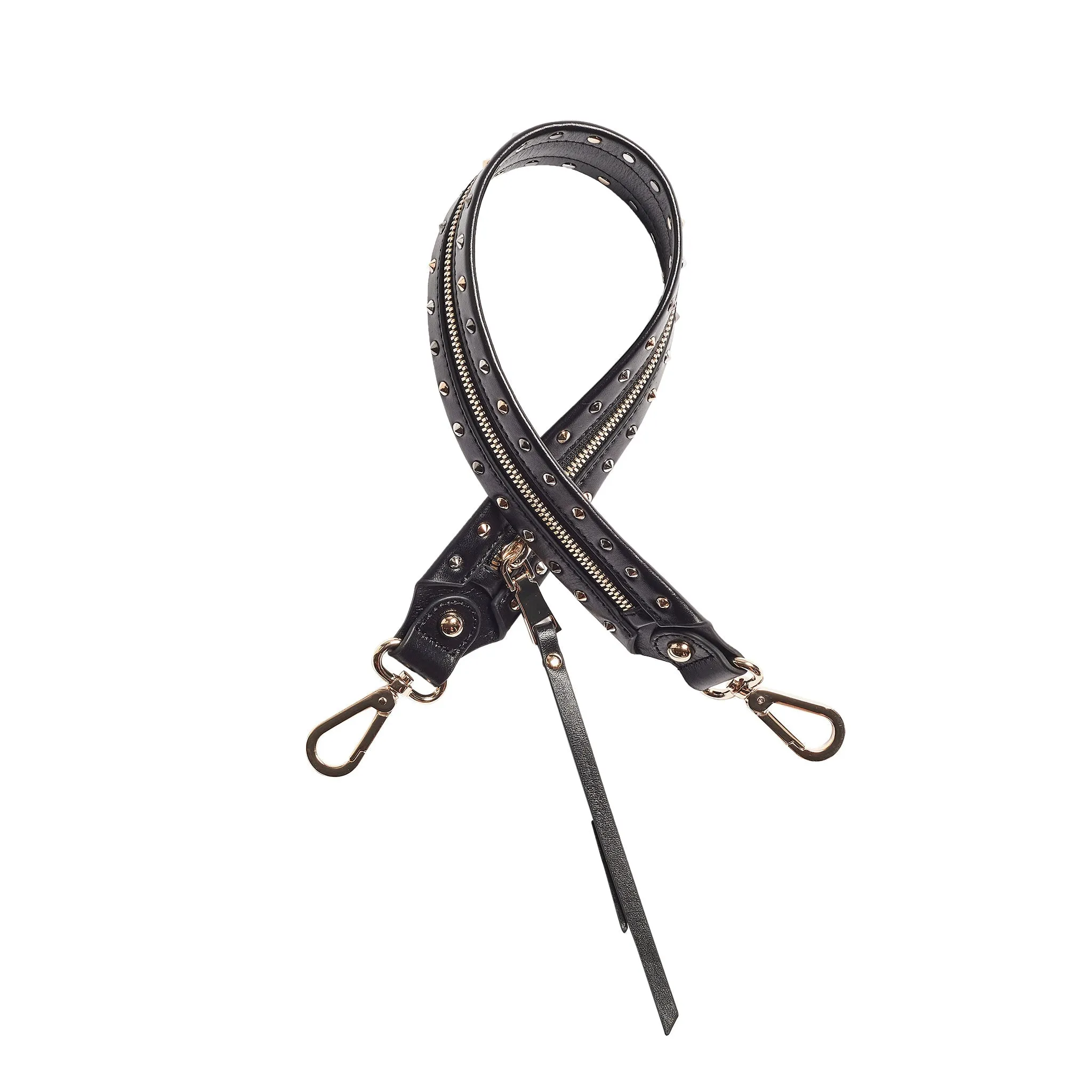 Gretchen Black Softy Studded Leather Strap