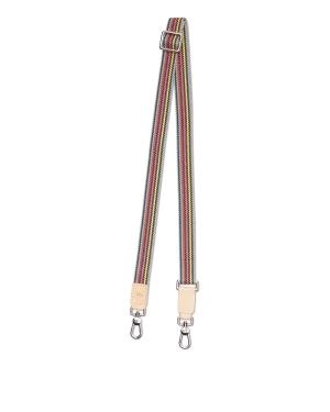 Grey Slim Webbing Crossbody Strap