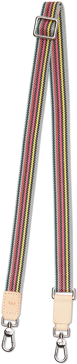 Grey Slim Webbing Crossbody Strap