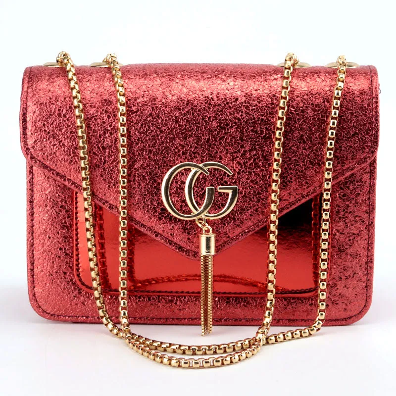 GU Marmont Bag Metallic Tassel Decor Evening Bag #22