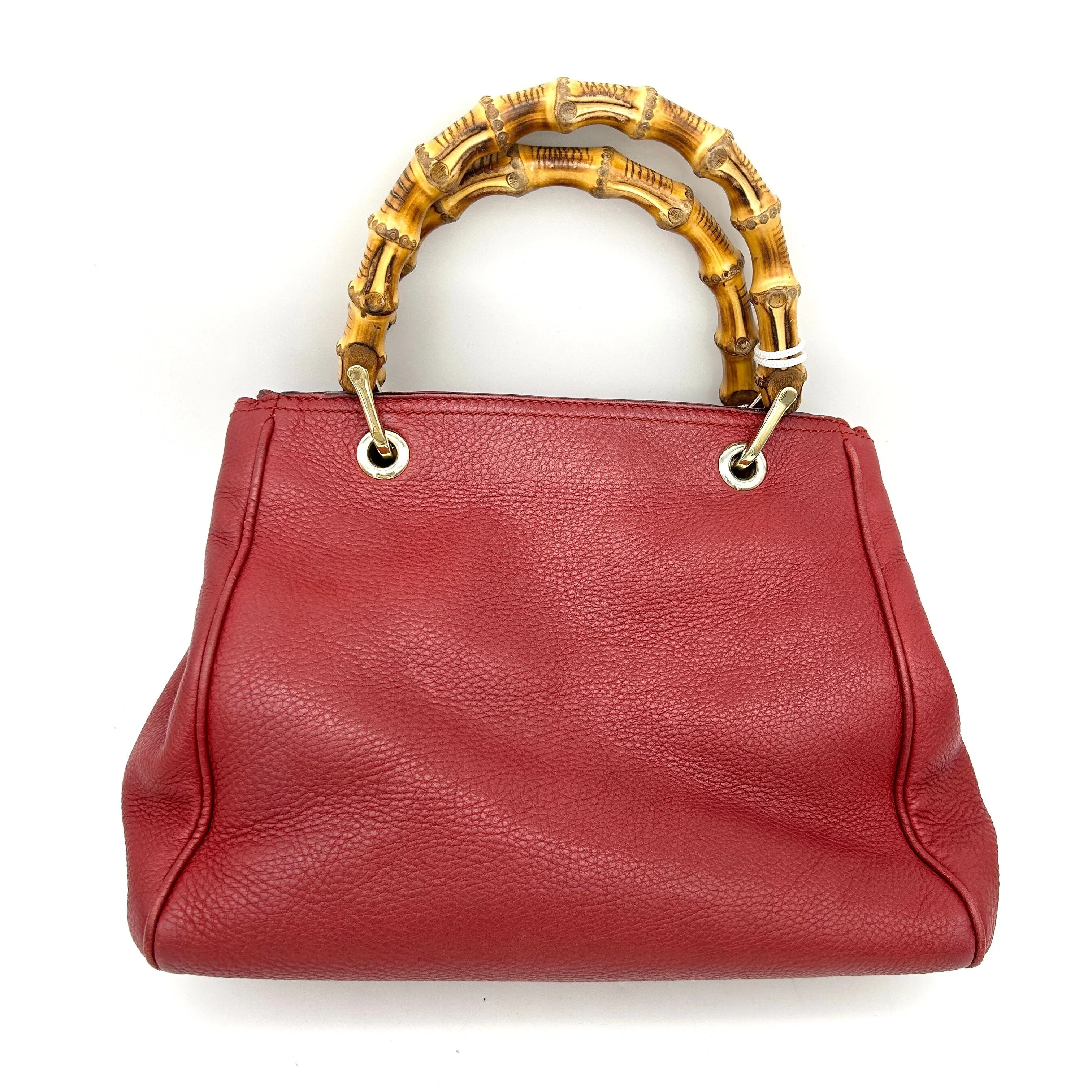 Gucci Bamboo Shopper Tote - Red Totes, Handbags LA13697