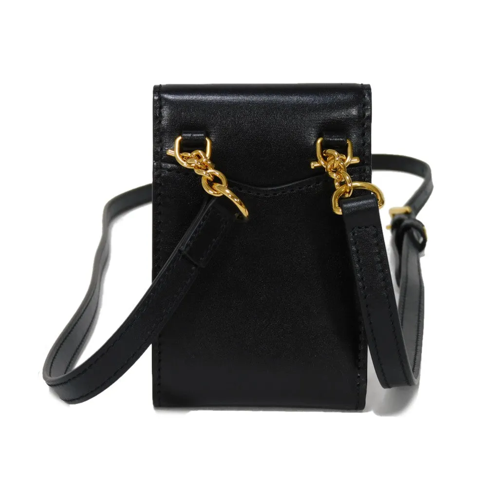 GUCCI Bifold Wallet 658617 0YK0G 1000 Smooth Calfskin Leather black Horsebit 1955 Strap Wallet Women(Unisex) Used