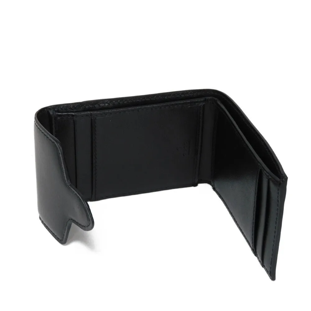 GUCCI Bifold Wallet 658617 0YK0G 1000 Smooth Calfskin Leather black Horsebit 1955 Strap Wallet Women(Unisex) Used