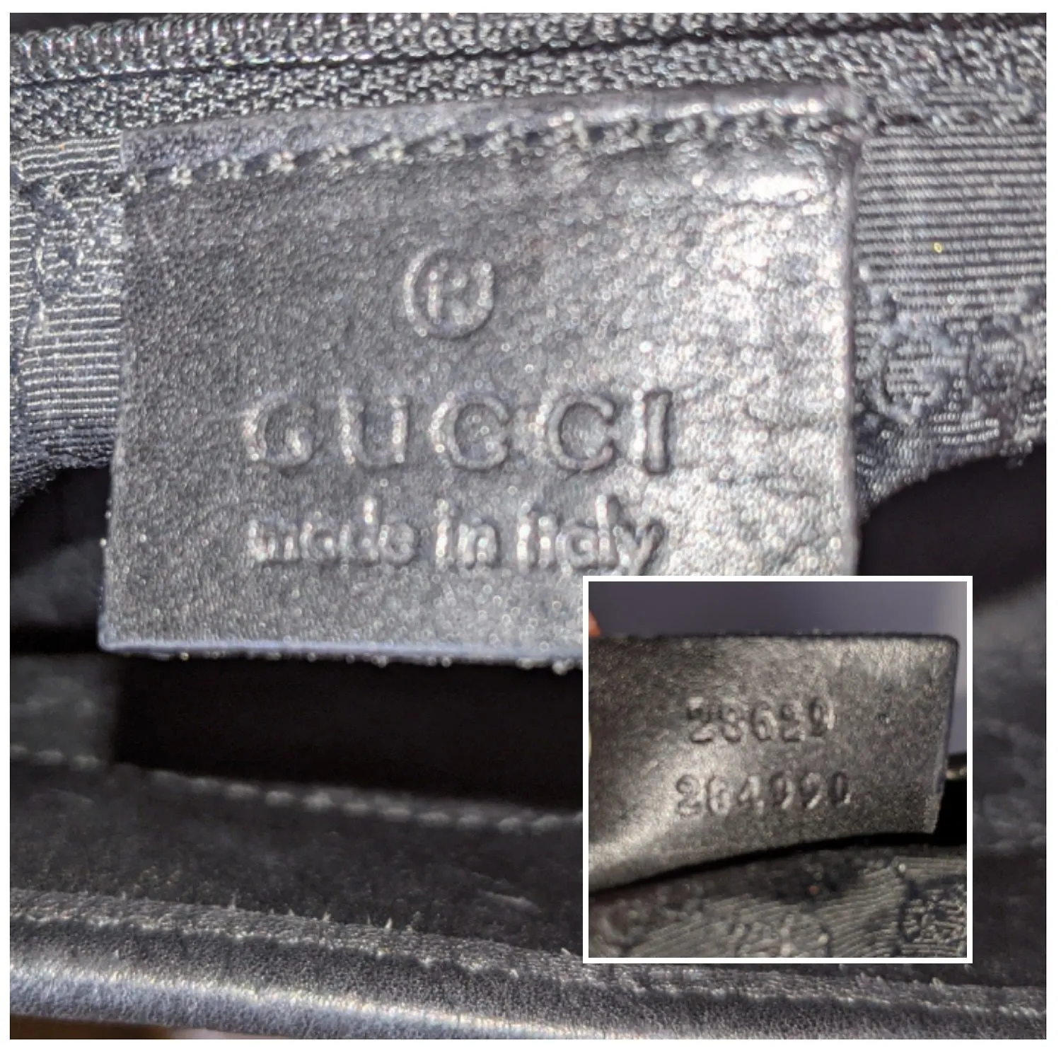 Gucci Black Denim Jackie Shoulder Bag Hobo