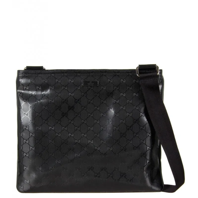 Gucci Black GG imprimé messenger bag