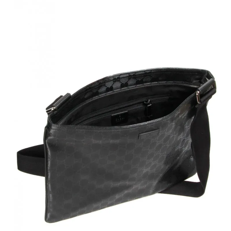 Gucci Black GG imprimé messenger bag