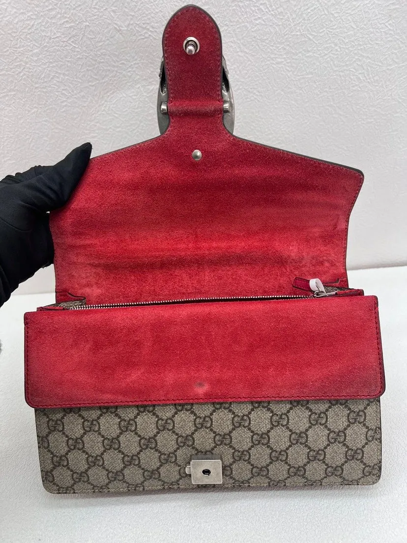 Gucci Dionysus GG Supreme Beige Shoulder Bag