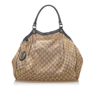 Gucci GG Canvas Sukey Tote (SHG-18049)