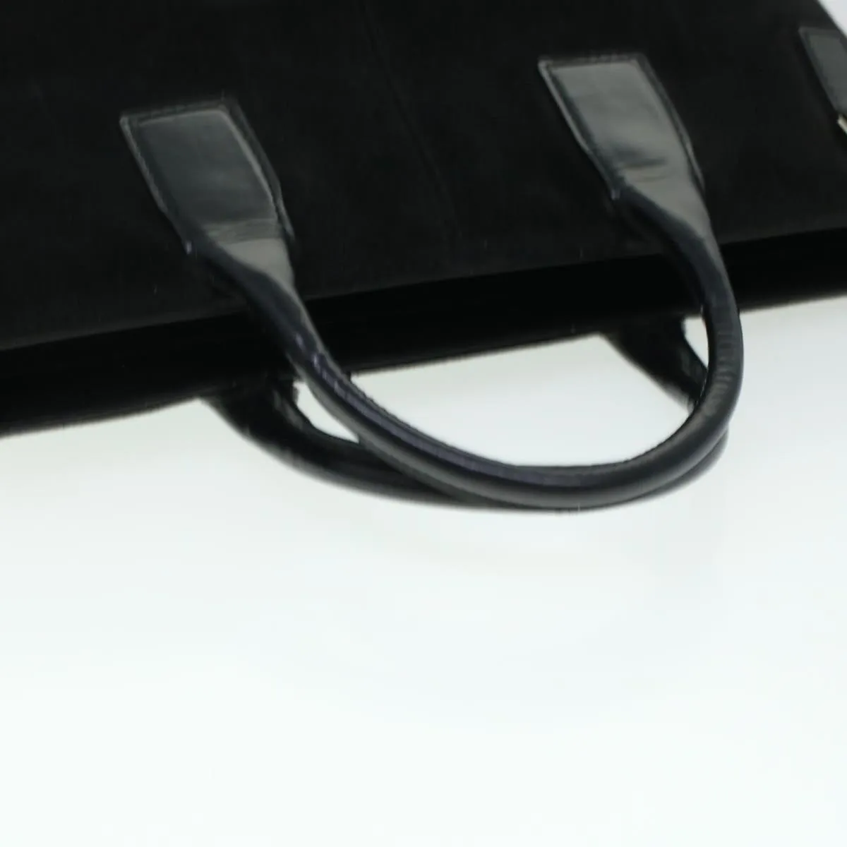 GUCCI Hand Bag Suede Black  bs5946