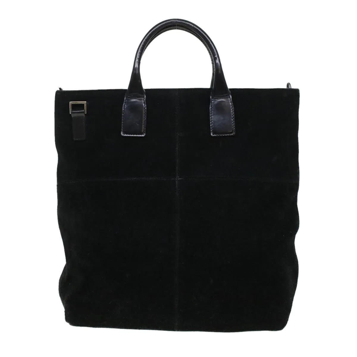 GUCCI Hand Bag Suede Black  bs5946