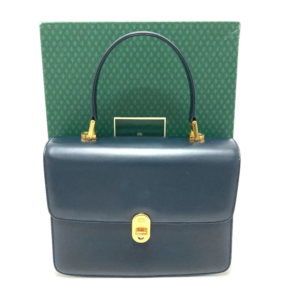 GUCCI Handbag 000.109.0121 leather Navy turn lock sideline Handbag Women Secondhand