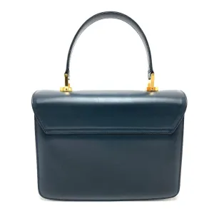GUCCI Handbag 000.109.0121 leather Navy turn lock sideline Handbag Women Secondhand