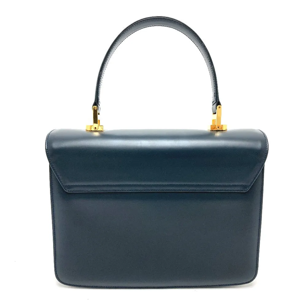 GUCCI Handbag 000.109.0121 leather Navy turn lock sideline Handbag Women Secondhand